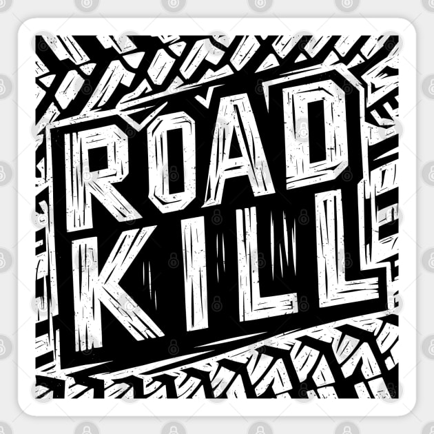 Roadkill Tire Tread Magnet by SubtleSplit